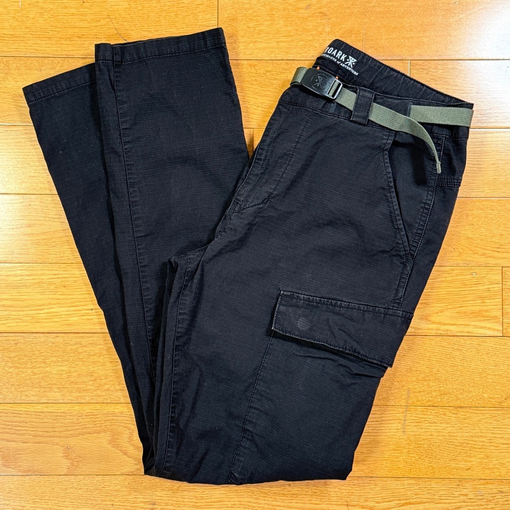 ROARK Men's Black Ripstop Layover Cargo Pants Size‎ 31 Adventure Gorpcore